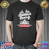 Austrian Auto Race Austria Flag Formula Racing Car Race Fan T-Shirt