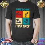 Awesome Since 1995 Wakeboard Retro T-Shirt