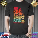Be Kind To Every Kind Animal Lives Matter Vegetarian Duck Cow Chicken Pig T-Shirt
