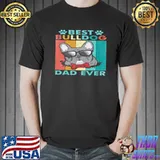 Best Bulldog Dad Ever Vintage T-Shirt