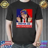 Biden and one for Joe one for Kamala flag shirt