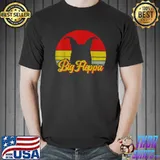 Big Floppa Meme Cute Caracal Cat Vintage Sunset T-Shirt