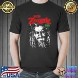 Black and white art rob zombie band top and musica classic shirt