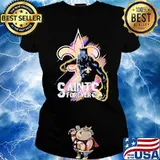 Black Panther New Orlean Saints Forever Shirt Ladies tee