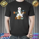 Boo Boo Crew Ghost Doctor Paramedic EMT Nurse Halloween Leopard T-Shirt