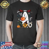 Boo Boo Crew Nurse Halloween Hat Witch Bats Pumpkin T-Shirt