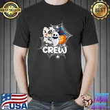 Boo Crew Pumpkin Hat Witch & Ghost Team Halloween T-Shirt