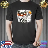 Boo Yah Dancing Skeletons Pumpkin Ghost Halloween T-Shirt