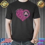 Breast cancer awareness jeeps heart ribbon T-Shirt