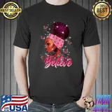 Breast Cancer Warrior Awareness Black Women Butterflies Support Believe T-Shirt