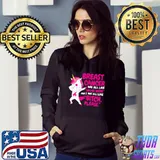 Breast Cancer Was All Like You're Mine Bitch Please Unicorn Dabbing T-Shirt Hoodie