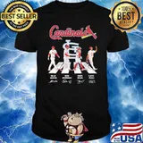 Cardinals walk on street member signatures shirt