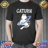 Caturn Cat Owner Outerspace Planets Astronomer Astronomy T-Shirt