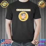 Caucasian funny vintage caucasians pride version classic shirt