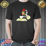 Chicken gets money cow and chicken cartoon shirt