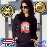 Chillin With My Creeps Cat Horror Movie Serial Killer Bloodmoon Halloween T-Shirt Hoodie