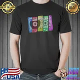 Colour Cassette Vintage Look Old School T-Shirt