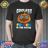 Coolest Pumpkin In The Patch Autism Awareness Sunglass Halloween T-Shirt