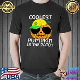 Coolest Pumpkin In The Patch Sunglasses Halloween T-Shirt