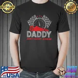 Daddy Birthday Crew Car Racing Lover Drag Racer Dad T-Shirt