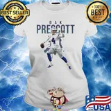 Dak Prescott Dallas Cowboys number 4 quarterback s Ladies tee