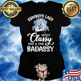Dallas Cowboys Lady Sassy Classy And A Tad Badassy s Ladies tee