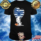 Dallas Cowboys Snoopy Football Sports Shirts Women