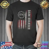 Dark Brandon 1776 Pro Joe Biden USA Flag Vintage T-Shirt