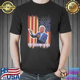 Dark brandon rising Joe Biden us flag shirt
