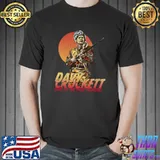Davy Crockett King Of the Wild Frontier Grunge Bloodmoon T-Shirt