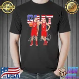 Diana taurasI sue bird team usa legend Seattle storm vintage retro flag shirt