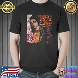 Distresses Bong Bones Guadalupana Roseate Aztec Eagle T-Shirt