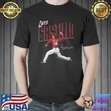 Dominican pro baseball pitcher mlb luis castillo chisel sport shirt