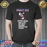 Donkey pox conservative republican antI Biden donkeypox flag us shirt
