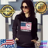Donkey Pox The Disease Destroying America Usa Flag Virus T-Shirt Hoodie