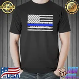 Evil can never be dead enough back the blue blue lives shirt