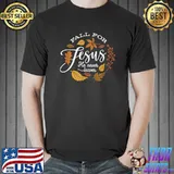 Fall For Jesus He Never Leaves Halloween Costume T-Shirt