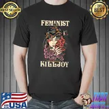 Feminist Killjoy Oni Medusa Snake Flower Scary T-Shirt