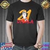 Football player dybala 21 sport shirt