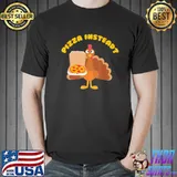 Funny thanksgiving Turkey let's have pizza instead funny thanksgiving gift shirt