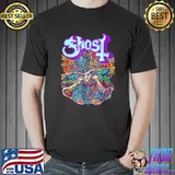 Ghost Seven Inches Of Satanic Panic Fun Idea Colors Halloween T-Shirt