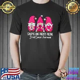 Gnome One Fights Alone Breast Cancer Awareness Support Squad Survivor T-Shirt