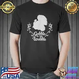 Gobble Til You Wobble Turkey Pilgrim Farmer Animal Lover T-Shirt
