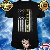 God Family Steelers American Flag Papa Veteran Classic T-Shirt