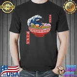 Great Ramen Wave Of Kanagawa Japanese Noodles Kawaii Ramen T-Shirt