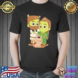 Green couple pibubear classic shirt