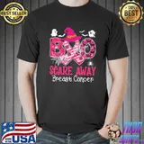 Halloween boo scare away breast cancer awareness classic shirt