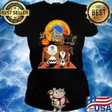 Halloween Golden State Warriors Snoopy Horror Movie Shirt Ladies tee