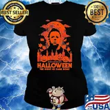 Halloween john carpenter's the night he came home Michael Myers horror movie pumpkins s Ladies tee