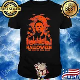 Halloween john carpenter's the night he came home Michael Myers horror movie pumpkins shirt
